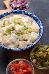 Potato salad with mayonnaise dressing