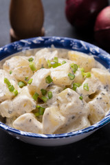 Potato salad with mayonnaise dressing