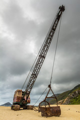 The nostalgia of a day with clouds at Macumba Beach, Rio de Janeiro