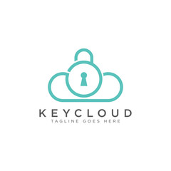 Key Cloud Logo - Vector logo template