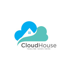 Cloud House Logo - Vector logo template