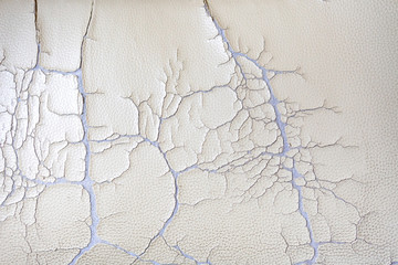 Cracked old leatherette fabric, Broken pattern texture background, Close up