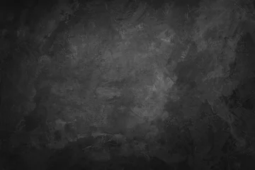Tuinposter Dark black stone texture background © releon8211