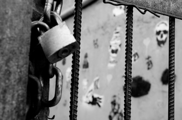 padlock and chain