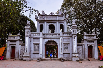 Fototapeta na wymiar Temple of Literature - Hanoi, Vietnam