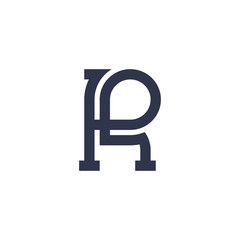 Unique Letter R Logo - Vector logo template