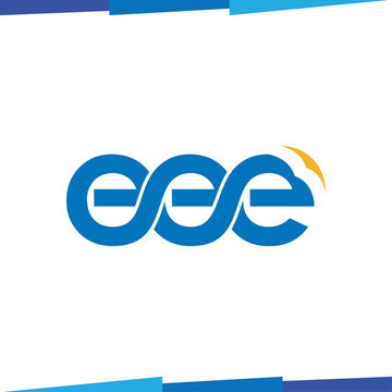 eee Initial Letter Logo Icon Vector template