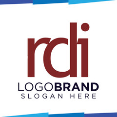 r d i Initial Letter Logo Icon Vector template