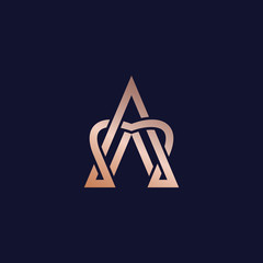 Luxury A Logo - Vector logo template