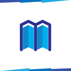 M Letter hexagonal Logo Icon Vector template, home logo