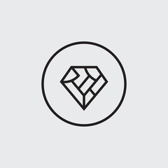Luxury Diamond Logo - Vector logo template