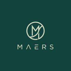 Luxury Initial Letter M Logo - Vector logo template