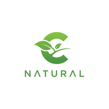 Natural Iniital Letter C Logo - Vector logo template