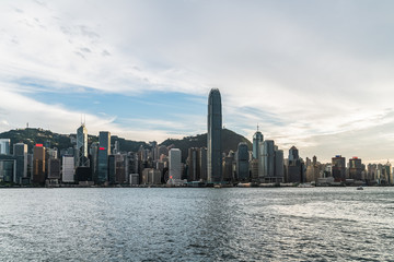 Fototapeta premium Hong Kong city buildings skyline