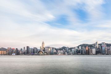 Fototapeta na wymiar Hong Kong city buildings skyline