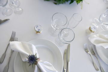 table assiette réception