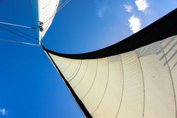 sail on blue sky
