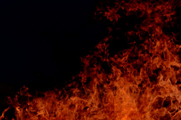Fototapeta na wymiar Fire burning texture