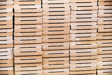 warehouse with wooden blanks, parts, production of interior doors