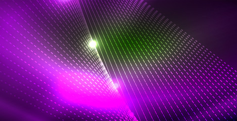 Shiny neon space background