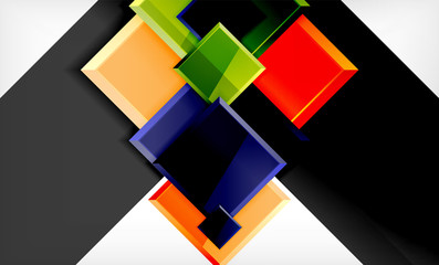 Color squares futuristic abstract background