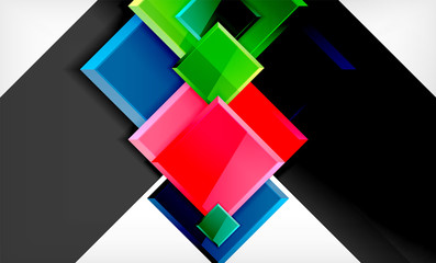 Colorful square and rectangle blocks background