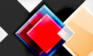 Color squares futuristic abstract background