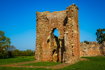 Moreton Corbet, Shropshire,England – 04/22/19 : Morton Corbet Castle