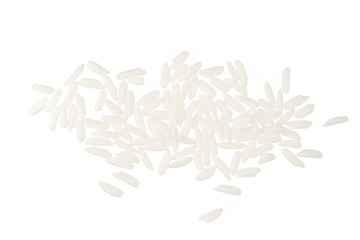 Rice isolated on white background top view photo object design