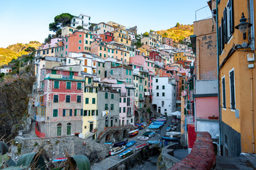 Riomaggiore in the Cinque Terre, Italy