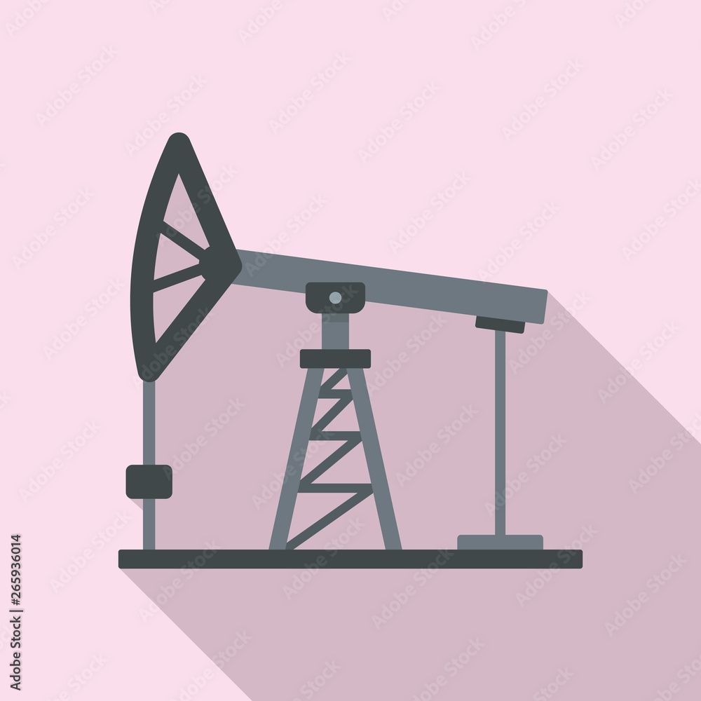 Poster extract petrol station icon. flat illustration of extract petrol station vector icon for web design