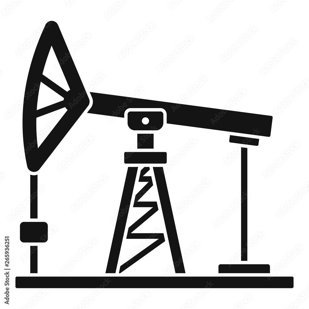 Poster extract petrol station icon. simple illustration of extract petrol station vector icon for web desig