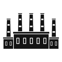 Refinery oil factory icon. Simple illustration of refinery oil factory vector icon for web design isolated on white background
