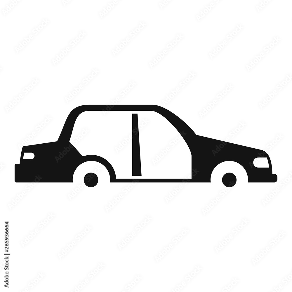 Poster car without some parts icon. simple illustration of car without some parts vector icon for web desig
