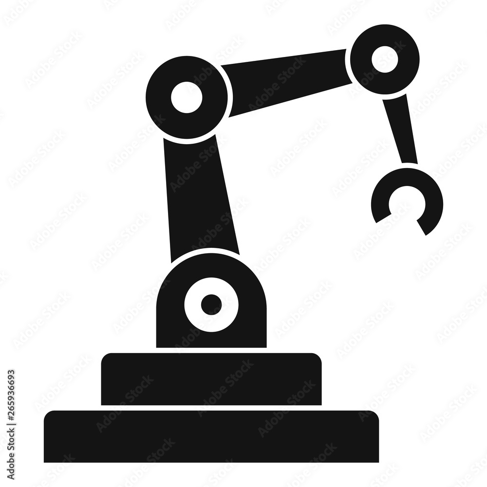 Poster car robot modern hand icon. simple illustration of car robot modern hand vector icon for web design 