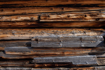 Holz Blockhütte Hintergrund dunkles Holz
