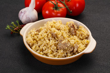 Bulgur with meat