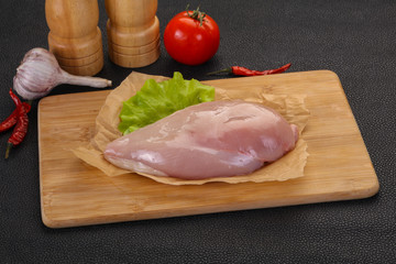 Raw chicken breast
