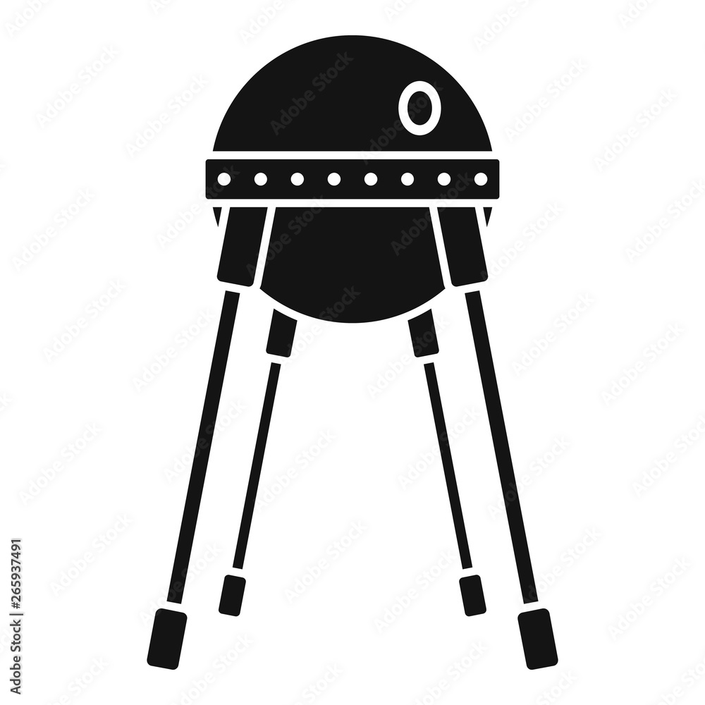 Poster space capsule icon. simple illustration of space capsule vector icon for web design isolated on whit