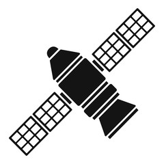 Astronomy space station icon. Simple illustration of astronomy space station vector icon for web design isolated on white background