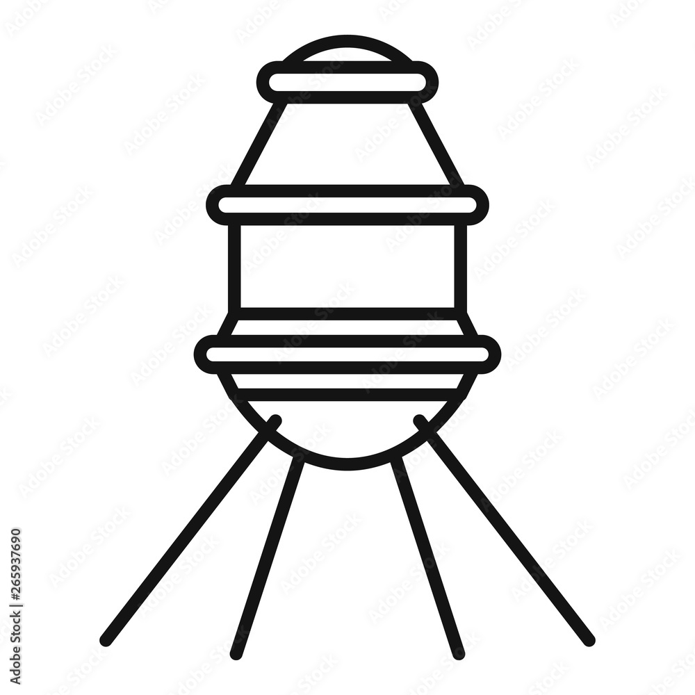 Poster small space capsule icon. outline small space capsule vector icon for web design isolated on white b