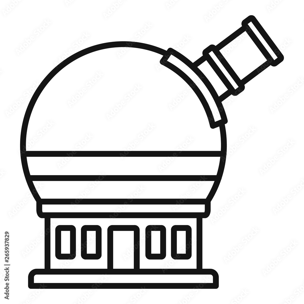 Poster astronomical observatory icon. outline astronomical observatory vector icon for web design isolated 