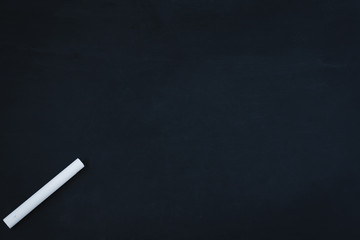 Empty chalkboard background. White chalk on chalkboard and copy space used for add messages.