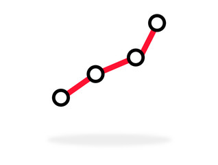 Kette als Symbol für Chart oder Entwicklung