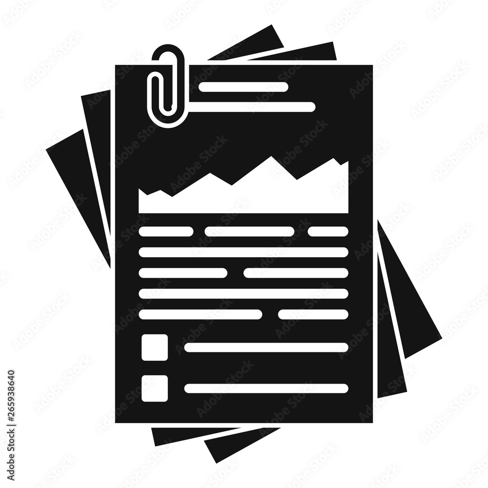 Poster workflow paper management icon. simple illustration of workflow paper management vector icon for web