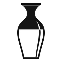 Sunflower oil jug icon. Simple illustration of sunflower oil jug vector icon for web design isolated on white background