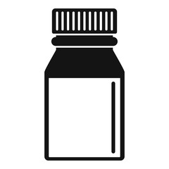 Bio pill jar icon. Simple illustration of bio pill jar vector icon for web design isolated on white background