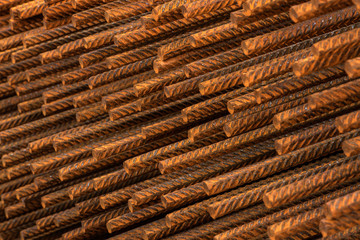 Bars of welded iron to reinforce concrete