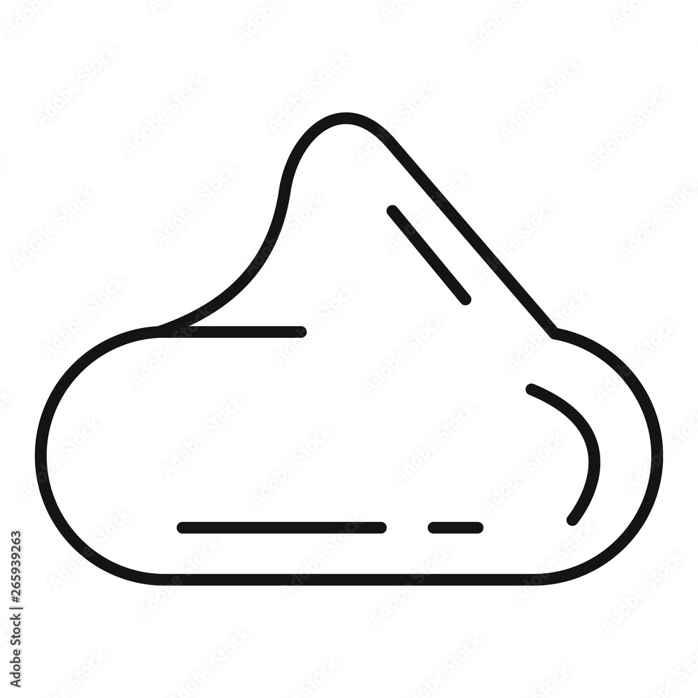 Poster meringue icon. outline meringue vector icon for web design isolated on white background