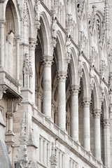 Detail of the parliament building. Budapest, Hungary